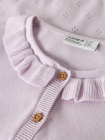 NAME IT Strik Cardigan Diame Lavender Fog